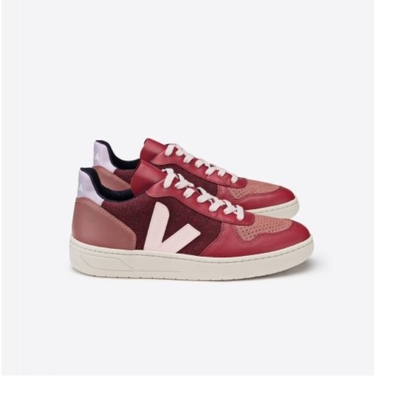 Veja Shoes - EUC VEJA V10 PIXEL MULTICO BURGUNDY PINK 9 40 EU